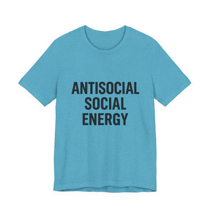 Antisocial Social Energy Unisex Jersey Short Sleeve Tee T-shirt