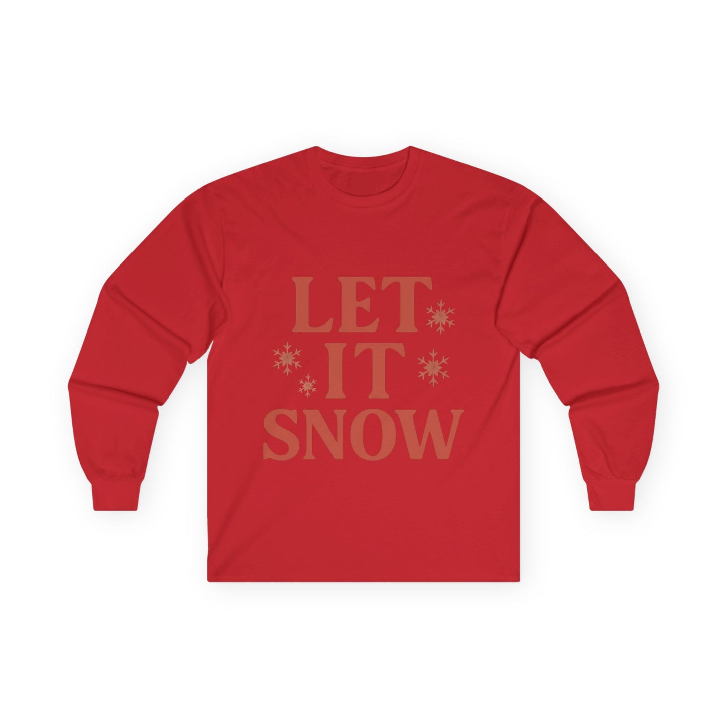 Let It Snow Christmas Unisex Ultra Cotton Long Sleeve Tee T-shirt