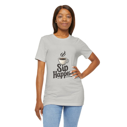 Sip Happens Coffee Cup Unisex Jersey Short Sleeve Tee T-shirt