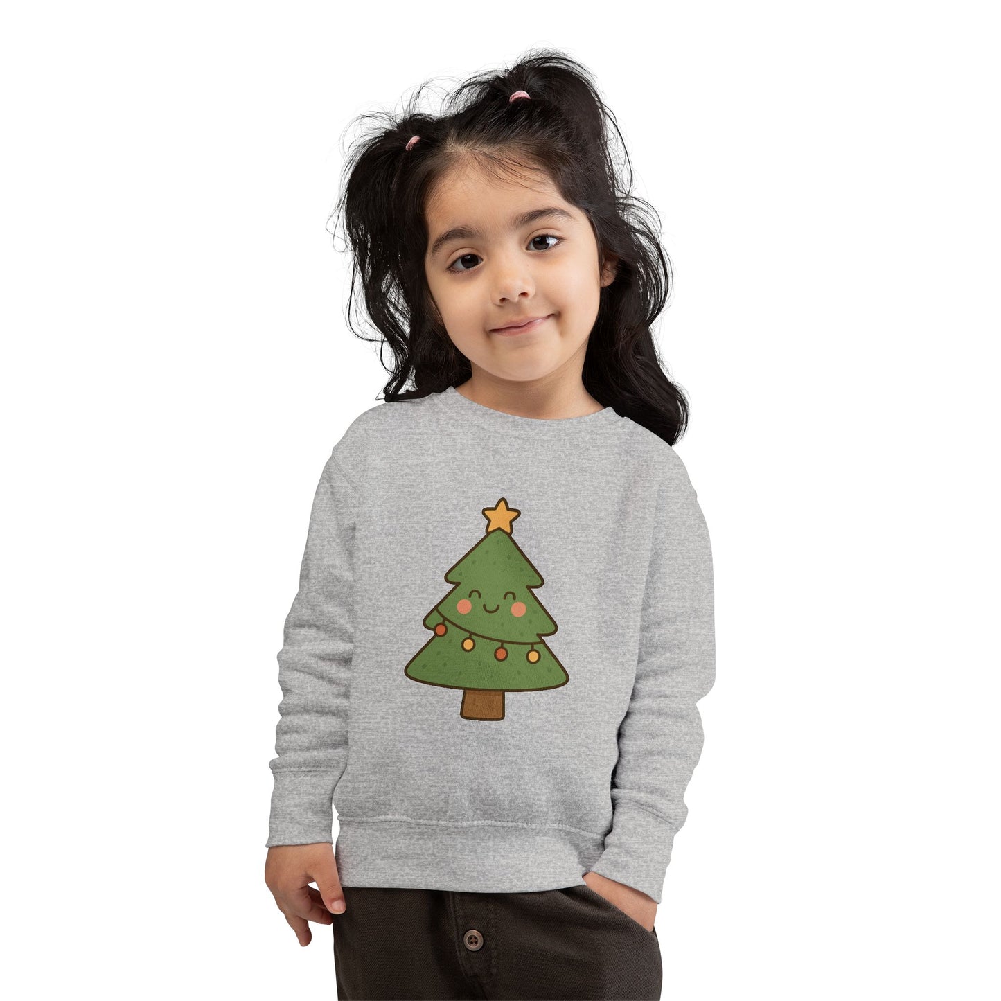 Christmas Tree With Lights Toddler Sweatshirt