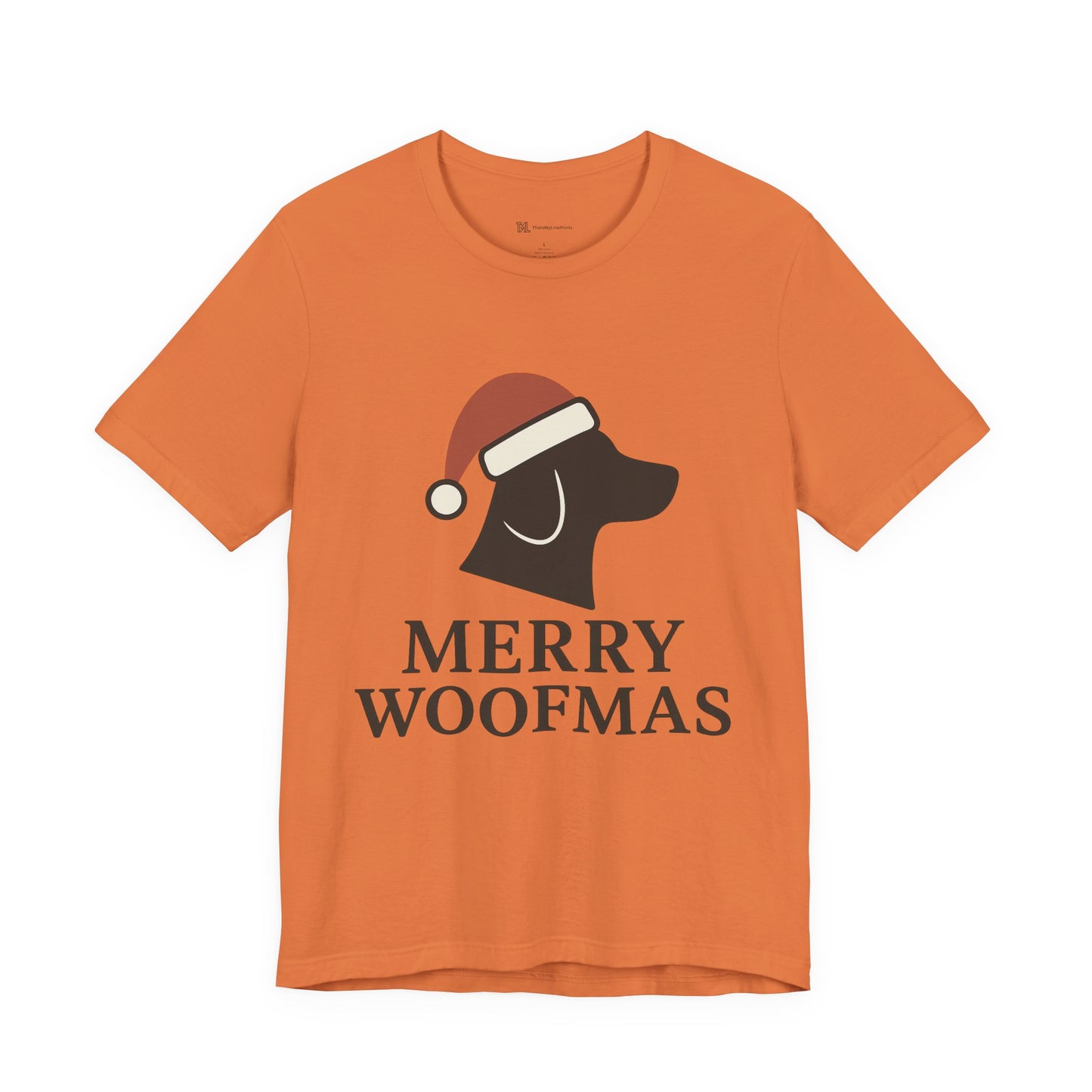 Merry Woofmas Christmas Unisex Jersey Short Sleeve Tee T-shirt