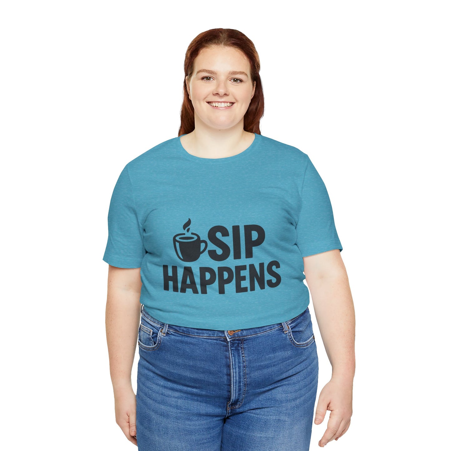 Sip Happens Minimal Edition Unisex Jersey Short Sleeve Tee T-shirt