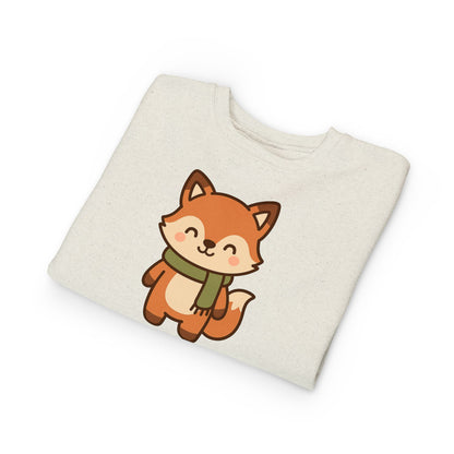 Christmas Foxy Scarf Toddler Sweatshirt