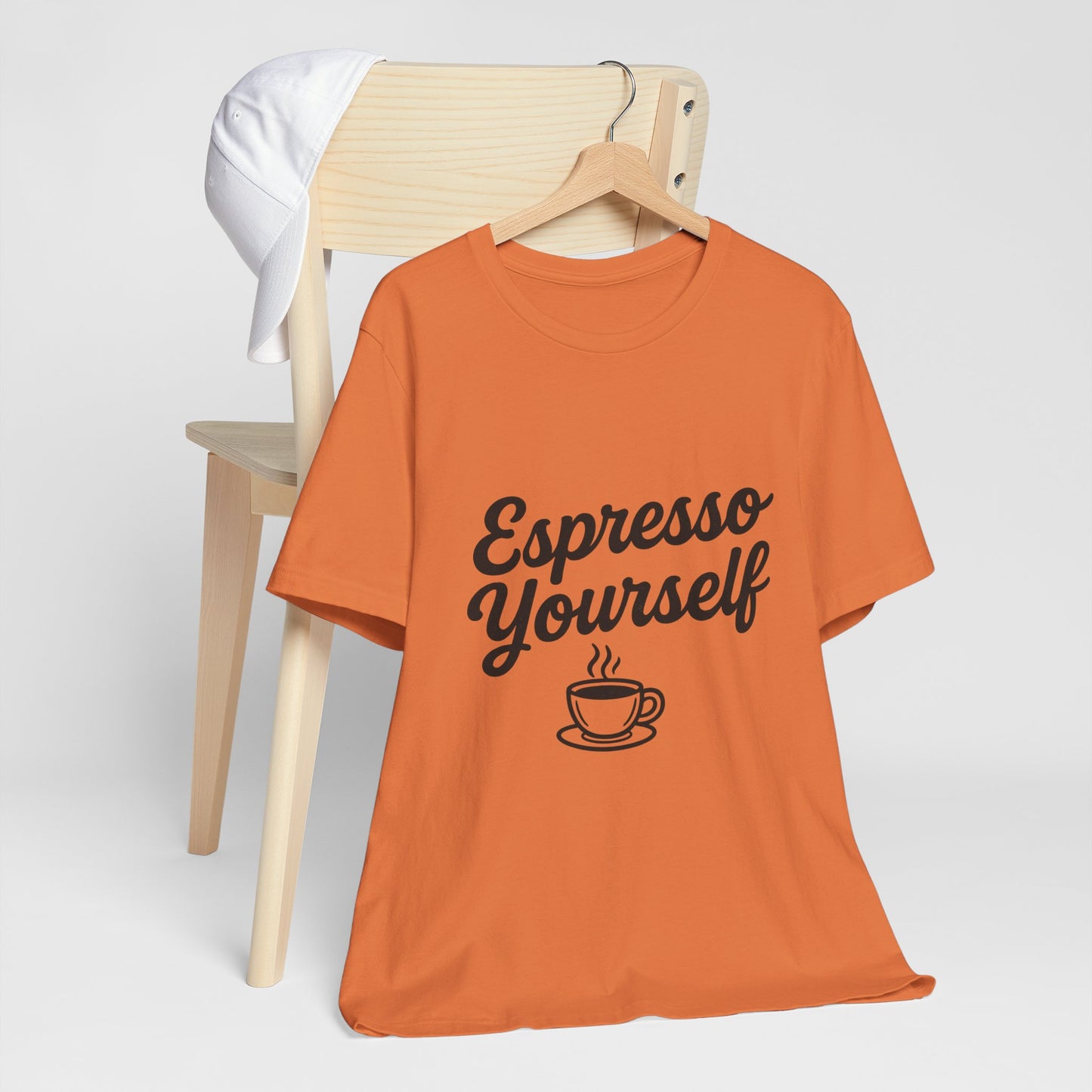 Espresso Yourself Coffee Cup Illustrated Unisex Jersey Short Sleeve Tee T-shirt