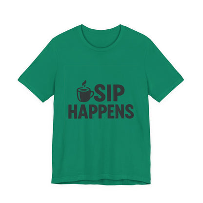 Sip Happens Minimal Edition Unisex Jersey Short Sleeve Tee T-shirt