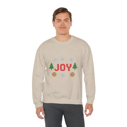Christmas Joy In Pixel Unisex Heavy Blend™ Crewneck Sweatshirt