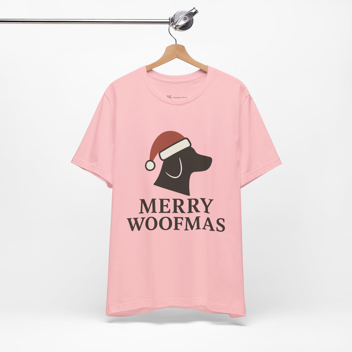 Merry Woofmas Christmas Unisex Jersey Short Sleeve Tee T-shirt