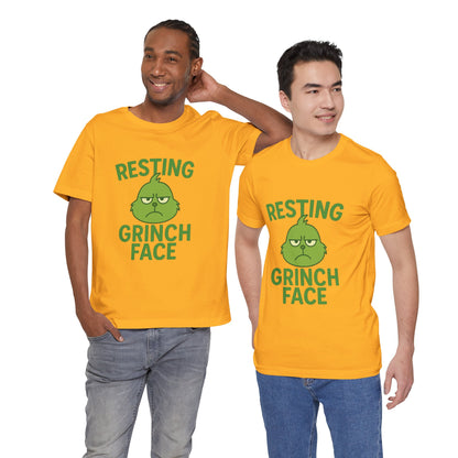 Gringe Resting Face Christmas Unisex Jersey Short Sleeve Tee T-shirt