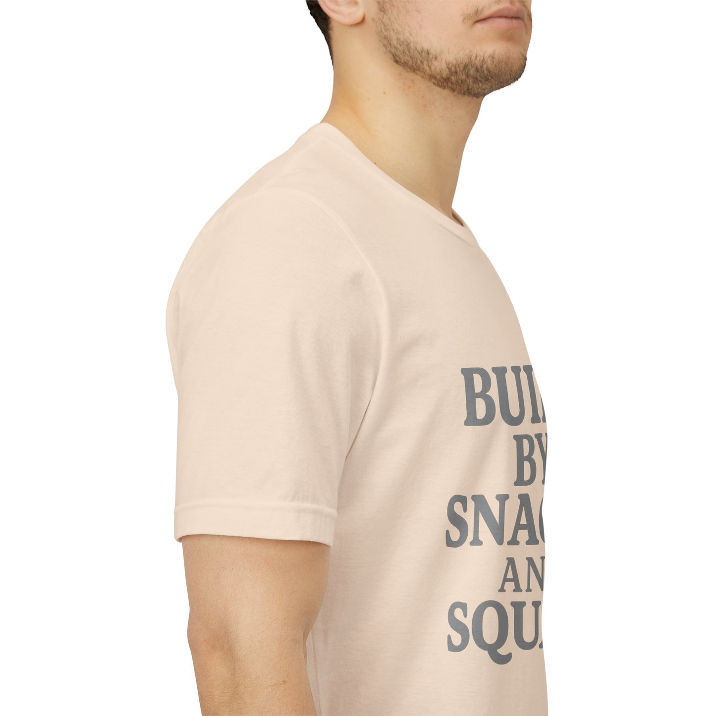 Built By Snacks And Squats Gym Humor Unisex Jersey Short Sleeve Tee T-shirt