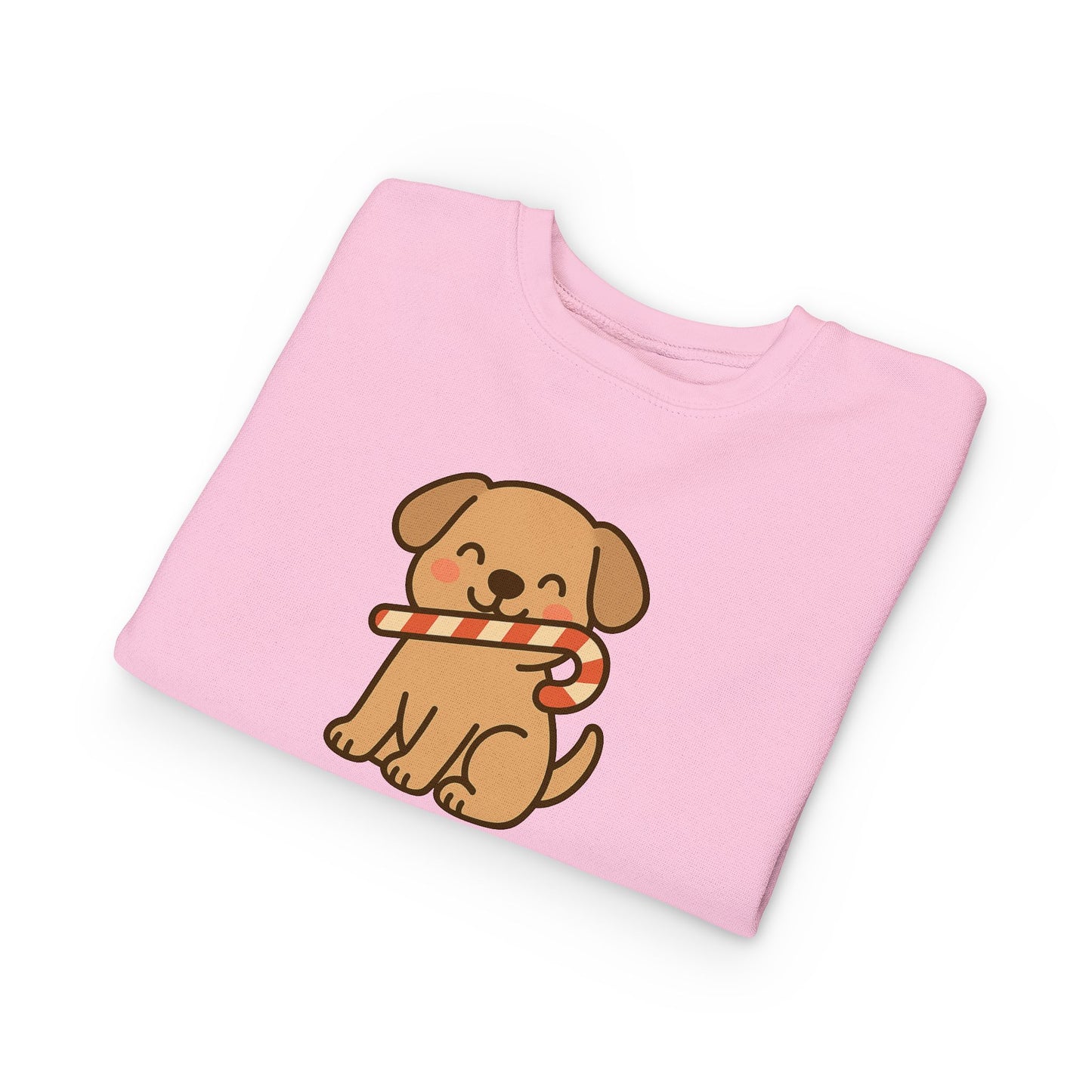 Dog Candy Cane Christmas Toddler Sweatshirt