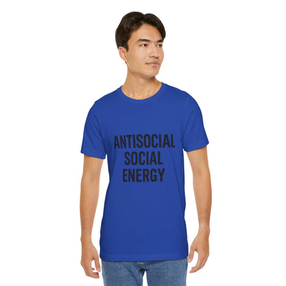 Antisocial Social Energy Unisex Jersey Short Sleeve Tee T-shirt