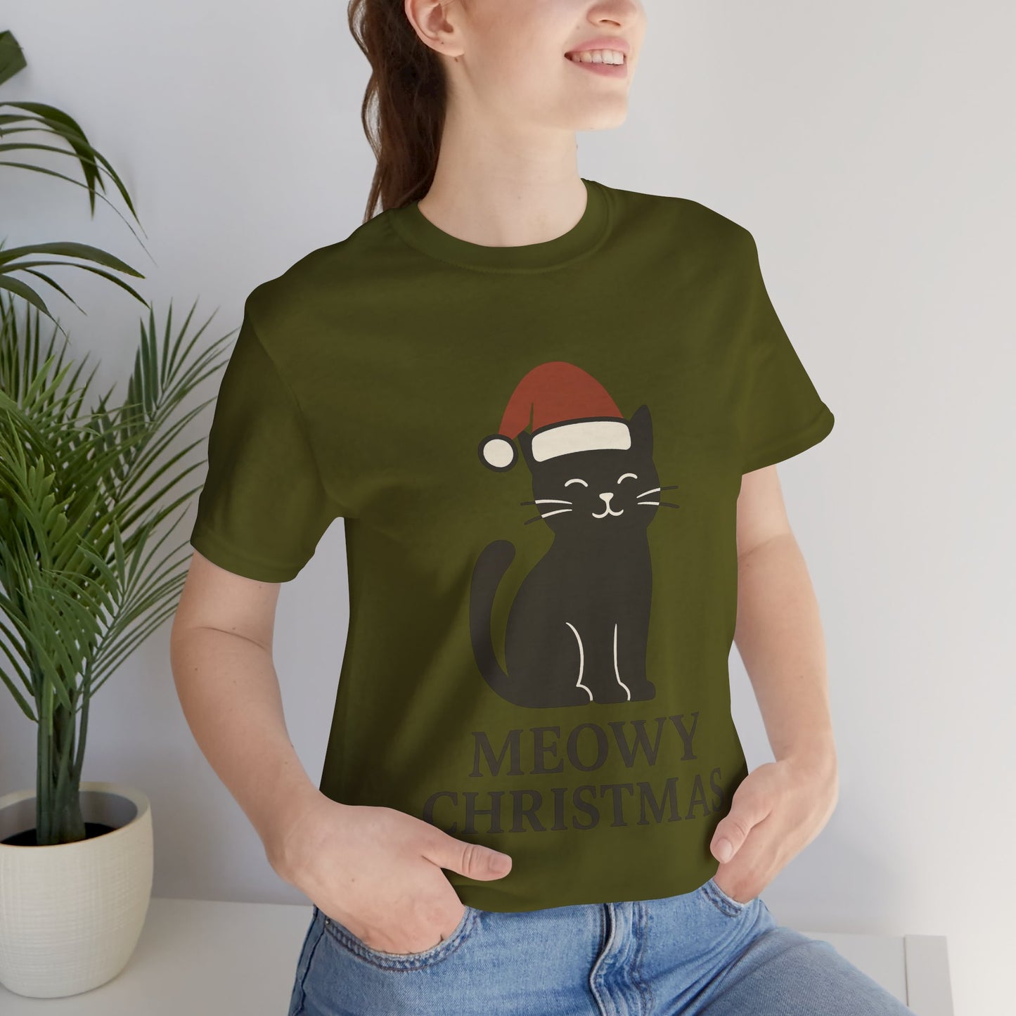 Meowy Christmas Unisex Jersey Short Sleeve Tee T-shirt