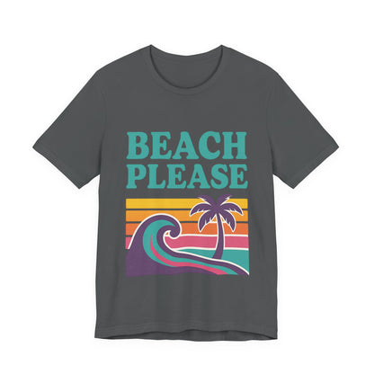 Beach Please Palm Trees Unisex Short Sleeve Tee T-shirt