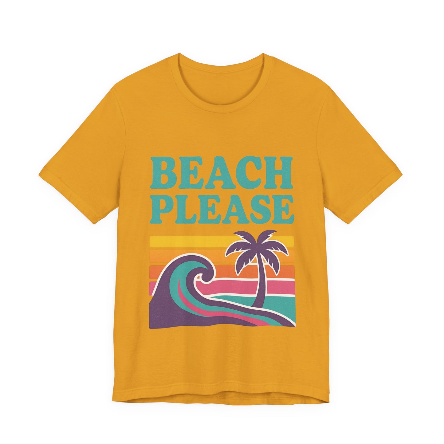 Beach Please Palm Trees Unisex Short Sleeve Tee T-shirt