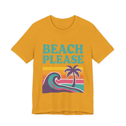 Beach Please Palm Trees Unisex Short Sleeve Tee T-shirt