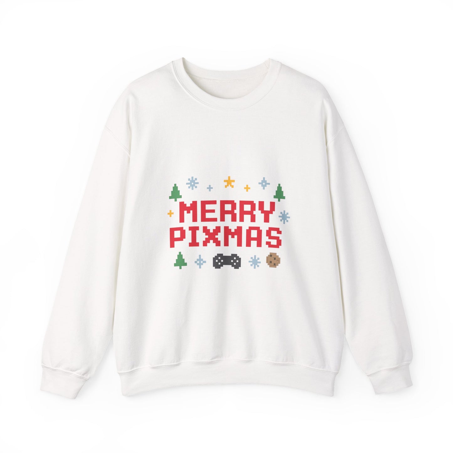 Merry Pixmas Christmas Unisex Heavy Blend™ Crewneck Sweatshirt