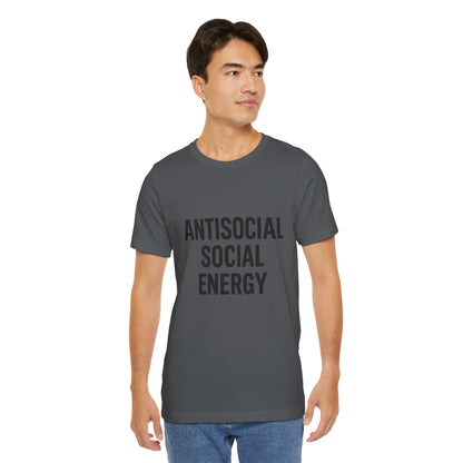 Antisocial Social Energy Unisex Jersey Short Sleeve Tee T-shirt