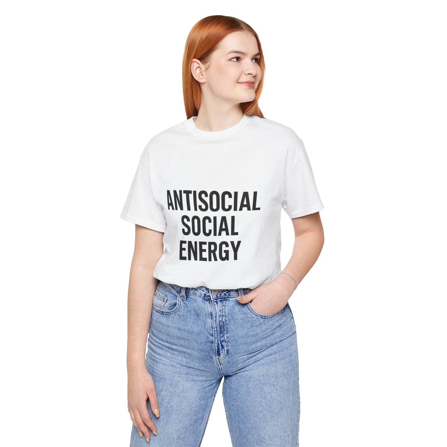 Antisocial Social Energy Unisex Jersey Short Sleeve Tee T-shirt