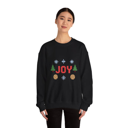 Christmas Joy In Pixel Unisex Heavy Blend™ Crewneck Sweatshirt