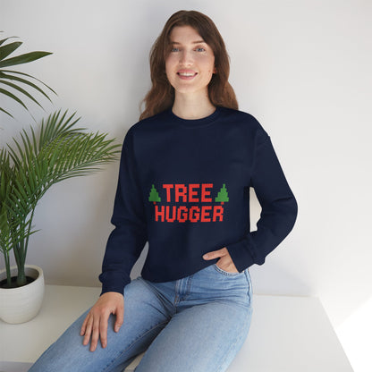 Tree Hugger Christmas Unisex Heavy Blend™ Crewneck Sweatshirt