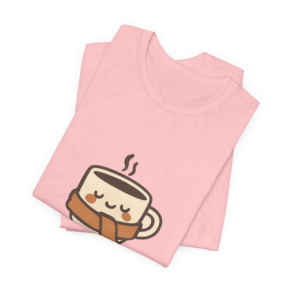 Warm Me Up Coffee Cup Unisex Jersey Short Sleeve Tee T-shirt