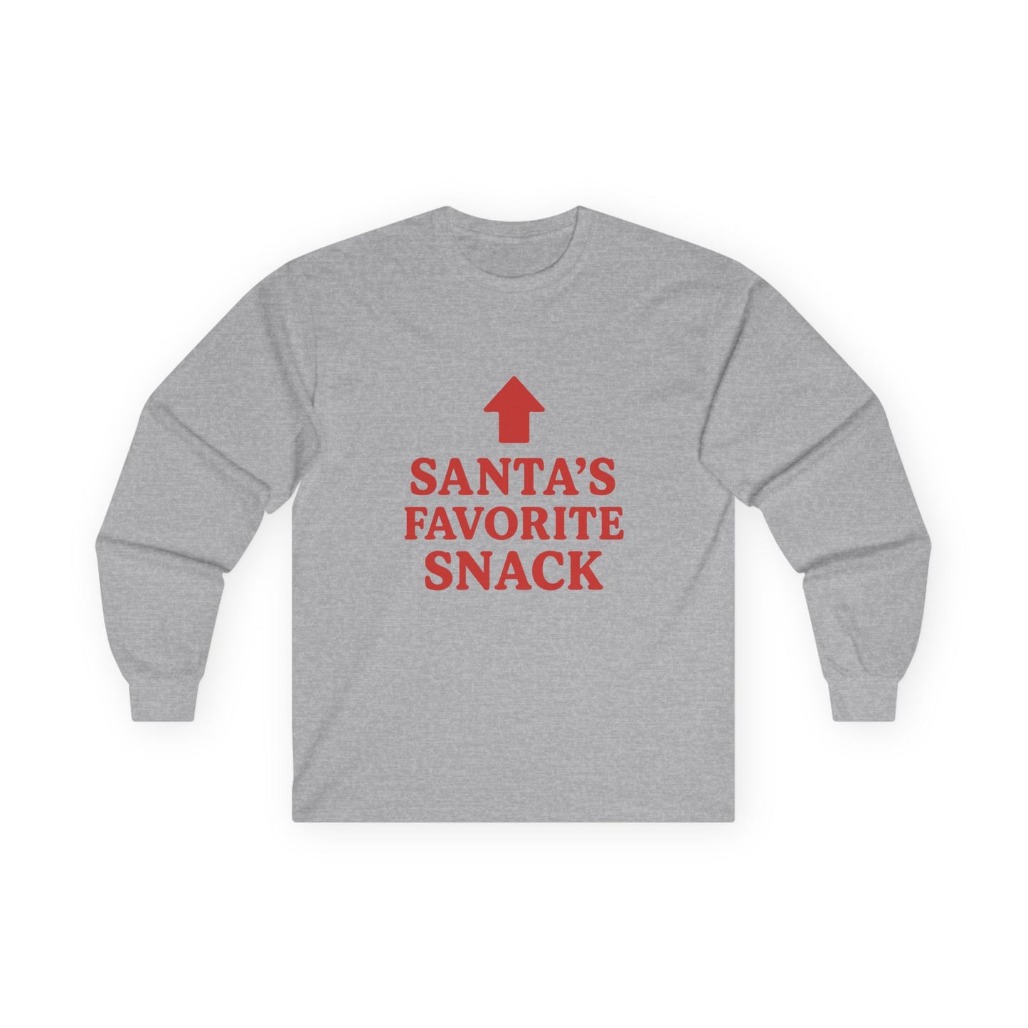 Santa's Favorite Snack Christmas Unisex Ultra Cotton Long Sleeve Tee