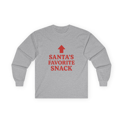 Santa's Favorite Snack Christmas Unisex Ultra Cotton Long Sleeve Tee