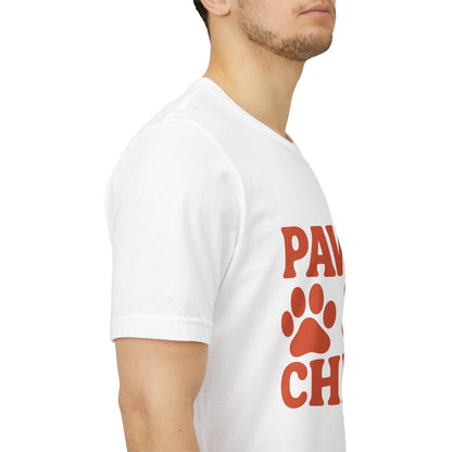 Paws and Chill Pet Lovers Unisex Jersey Short Sleeve Tee T-shirt