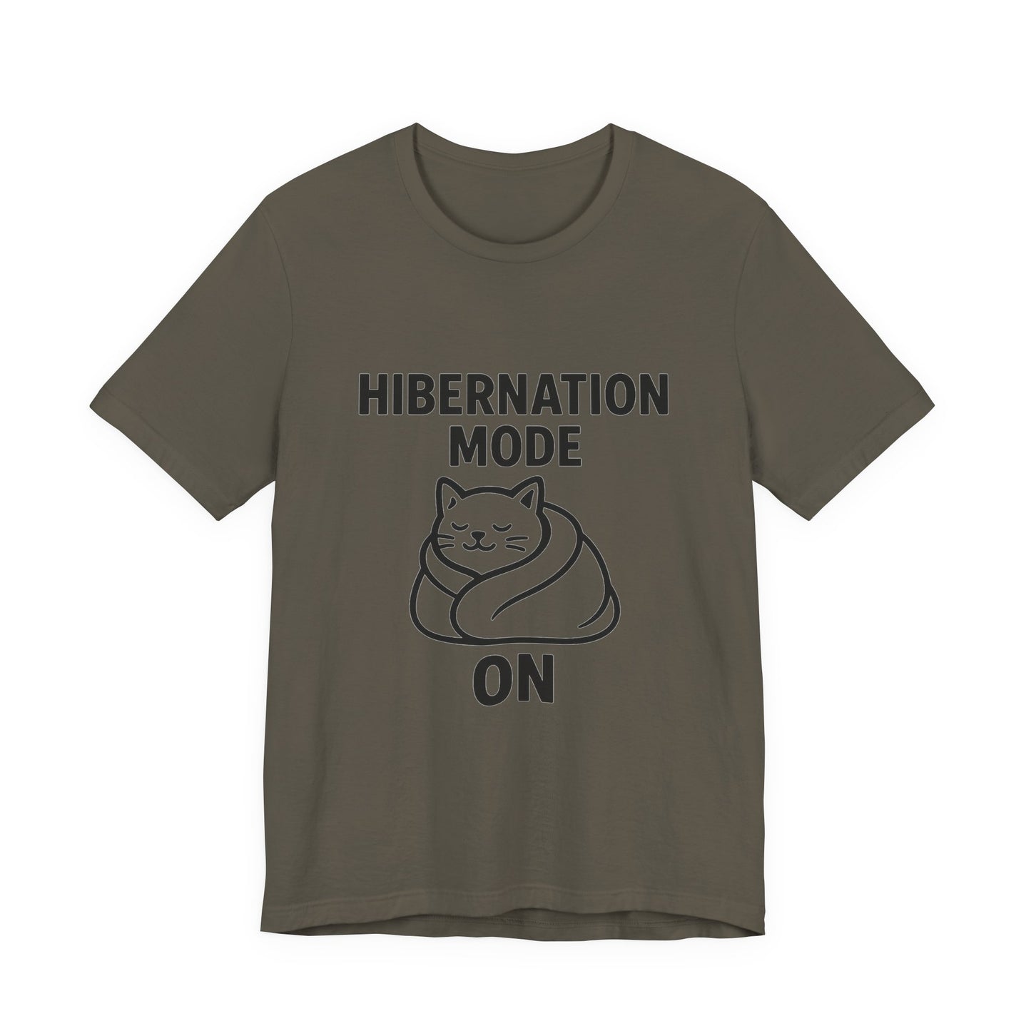 Hibernation Mode On Cat Unisex Jersey Short Sleeve Tee T-shirt