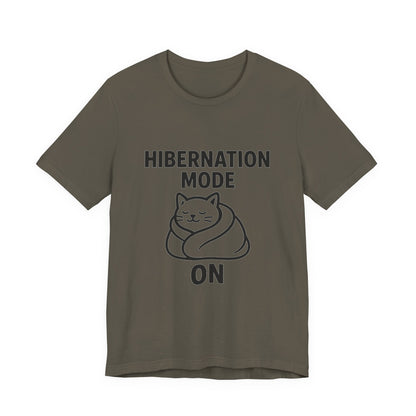 Hibernation Mode On Cat Unisex Jersey Short Sleeve Tee T-shirt