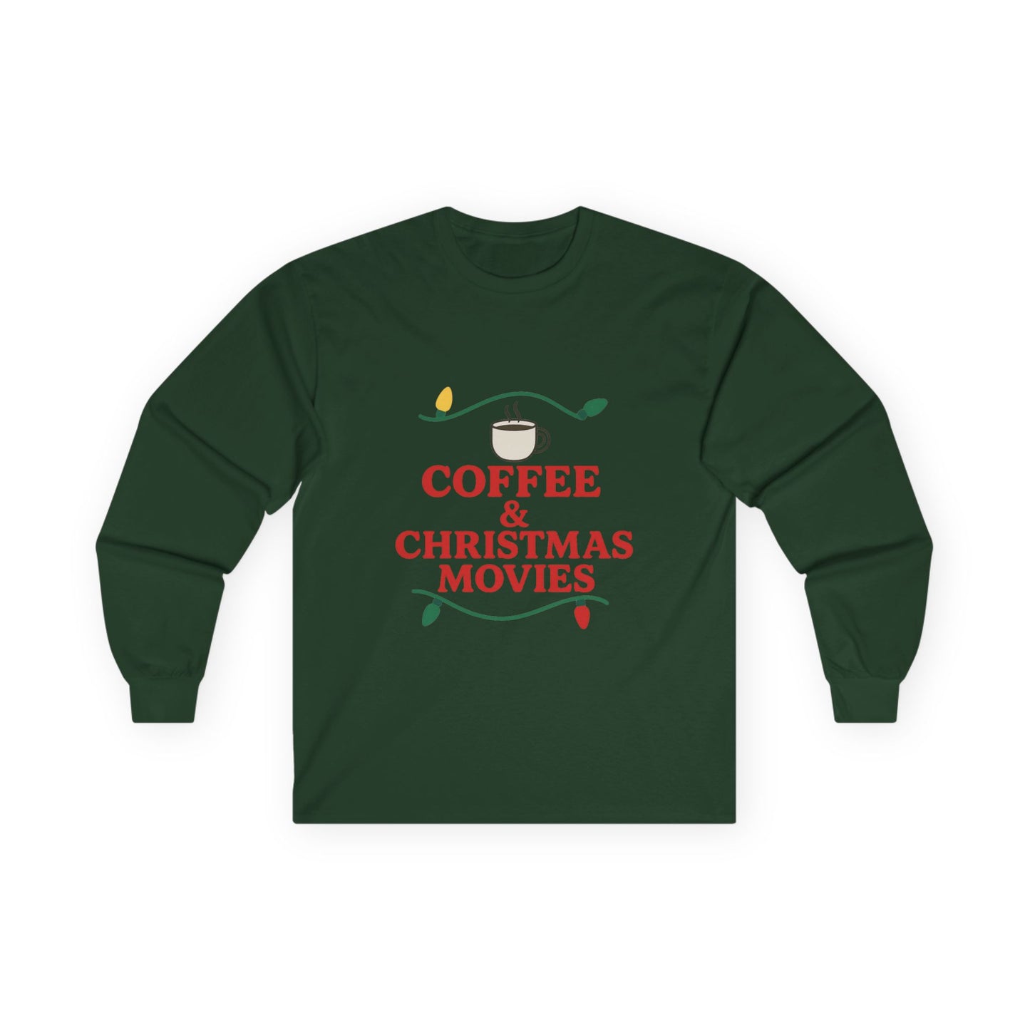 Coffee & Christmas Movies Unisex Ultra Cotton Long Sleeve Tee