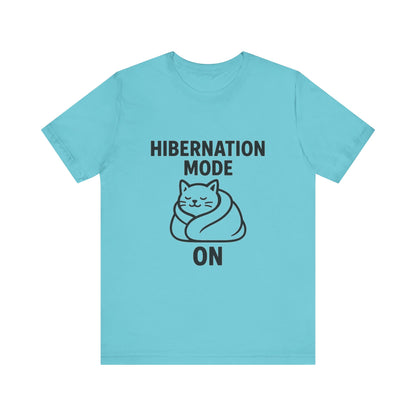 Hibernation Mode On Cat Unisex Jersey Short Sleeve Tee T-shirt