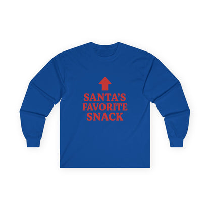 Santa's Favorite Snack Christmas Unisex Ultra Cotton Long Sleeve Tee