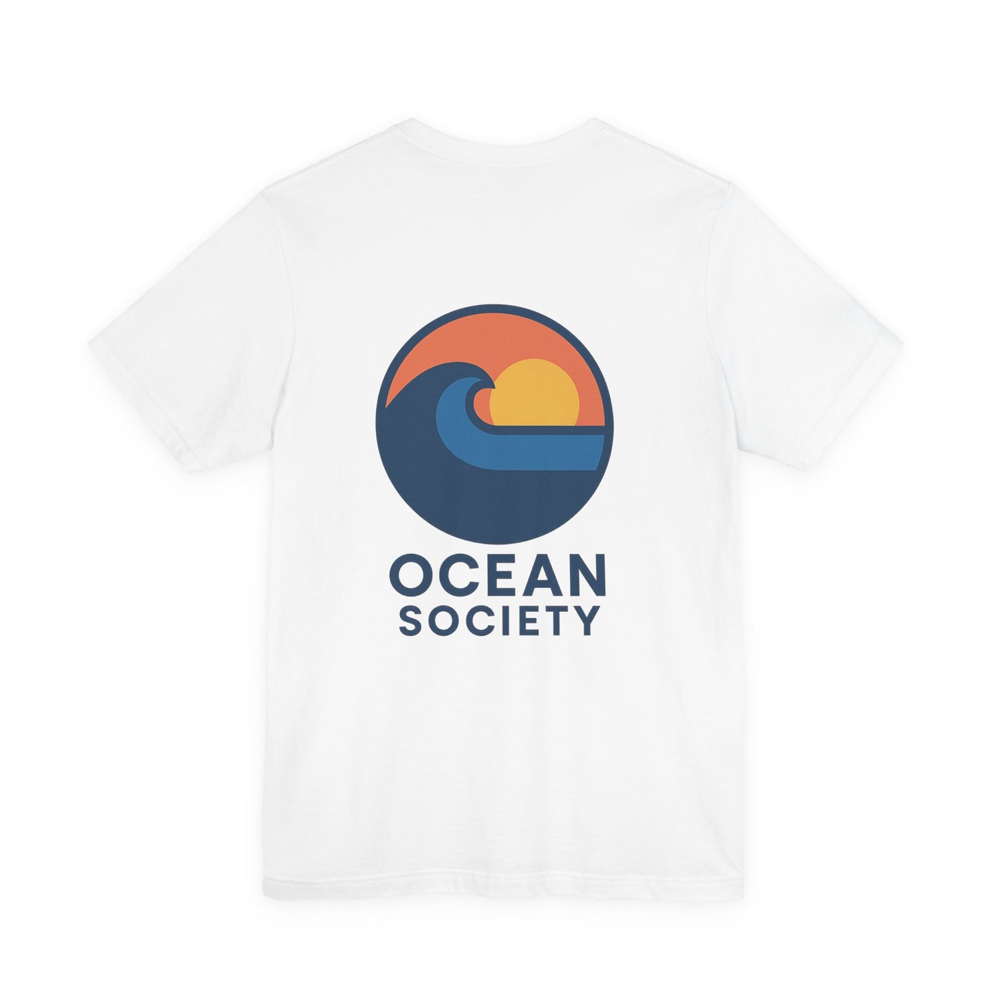Logo Ocean Society Back Side Design Unisex Jersey Short Sleeve Tee T-shirt