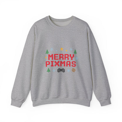 Merry Pixmas Christmas Unisex Heavy Blend™ Crewneck Sweatshirt