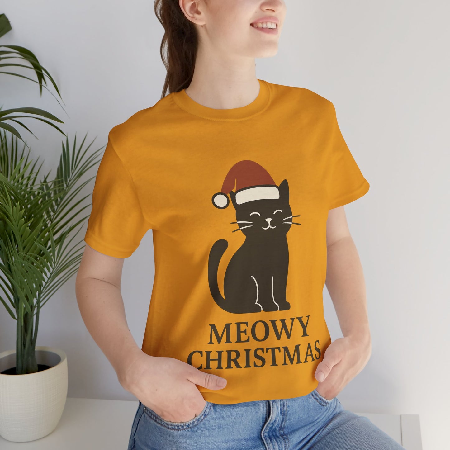 Meowy Christmas Unisex Jersey Short Sleeve Tee T-shirt