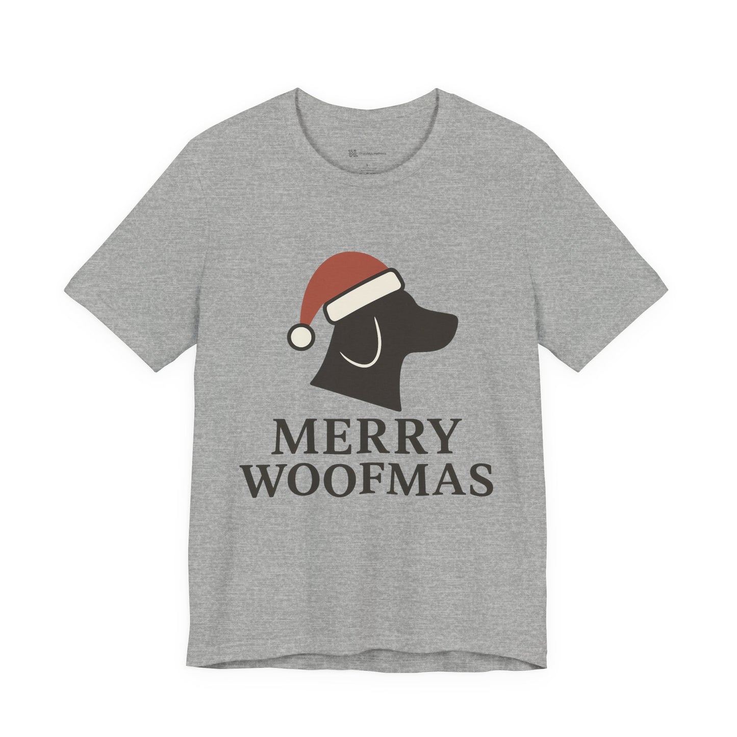 Merry Woofmas Christmas Unisex Jersey Short Sleeve Tee T-shirt