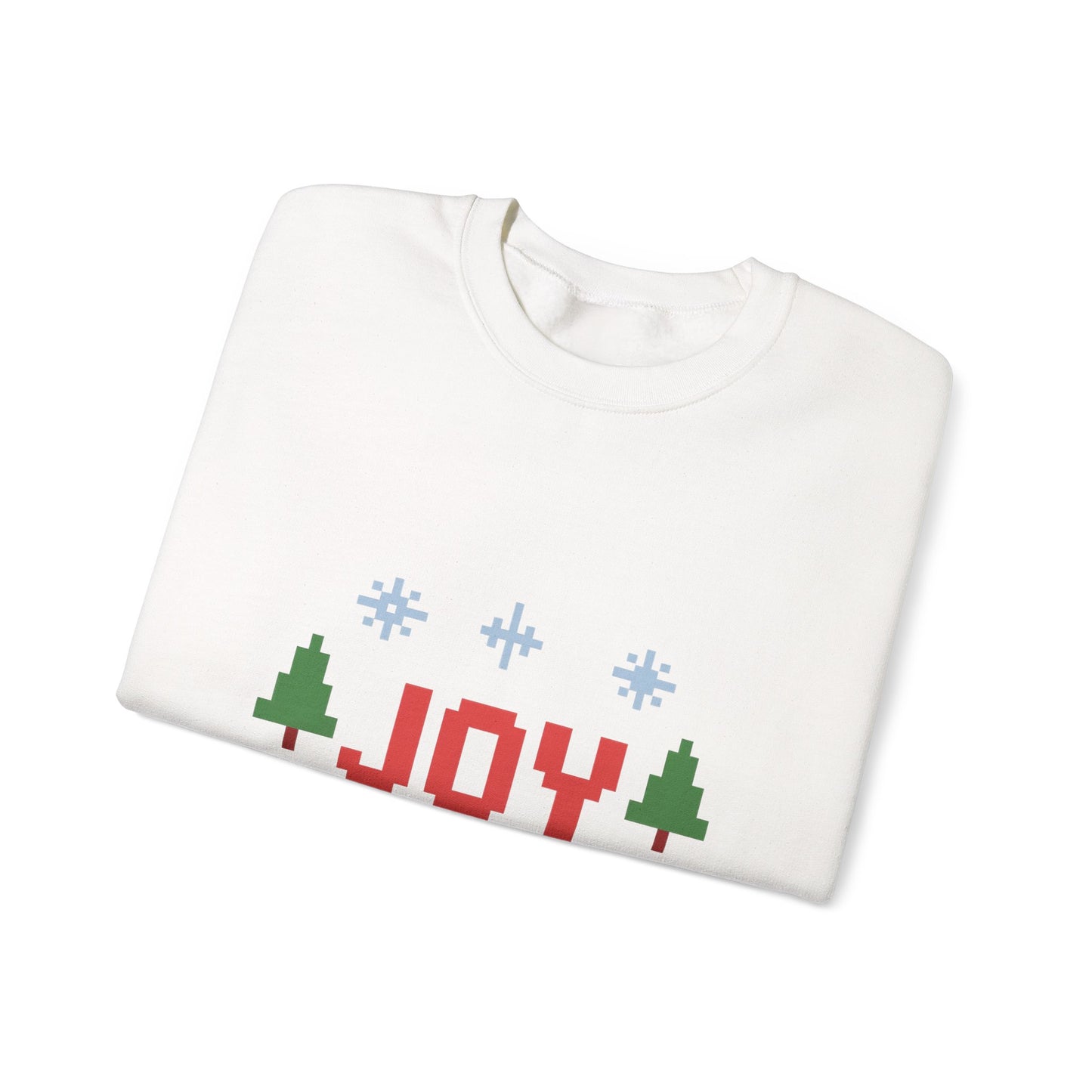 Christmas Joy In Pixel Unisex Heavy Blend™ Crewneck Sweatshirt