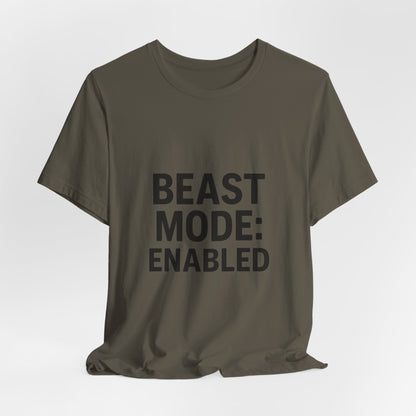 Beast Mode Enabled Unisex Jersey Short Sleeve Tee T-shirt