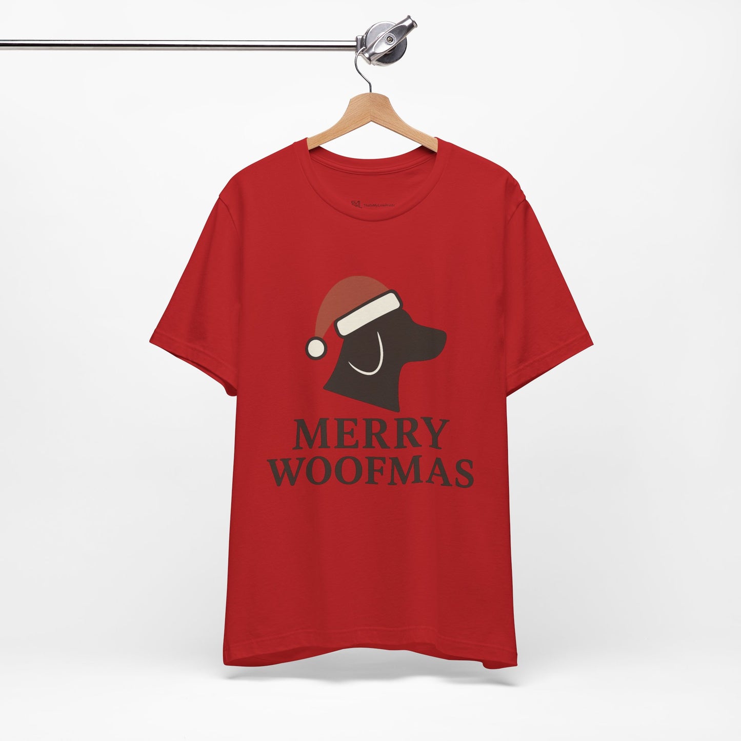 Merry Woofmas Christmas Unisex Jersey Short Sleeve Tee T-shirt