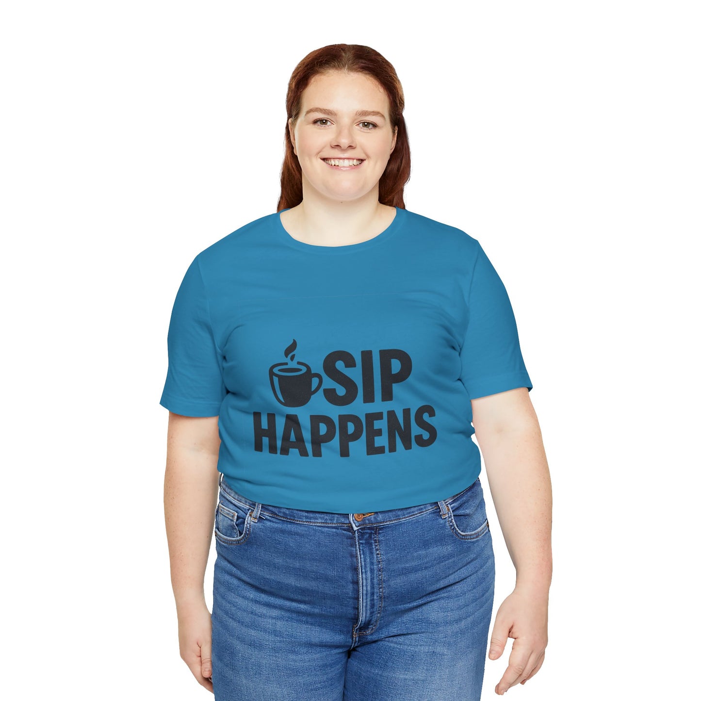 Sip Happens Minimal Edition Unisex Jersey Short Sleeve Tee T-shirt