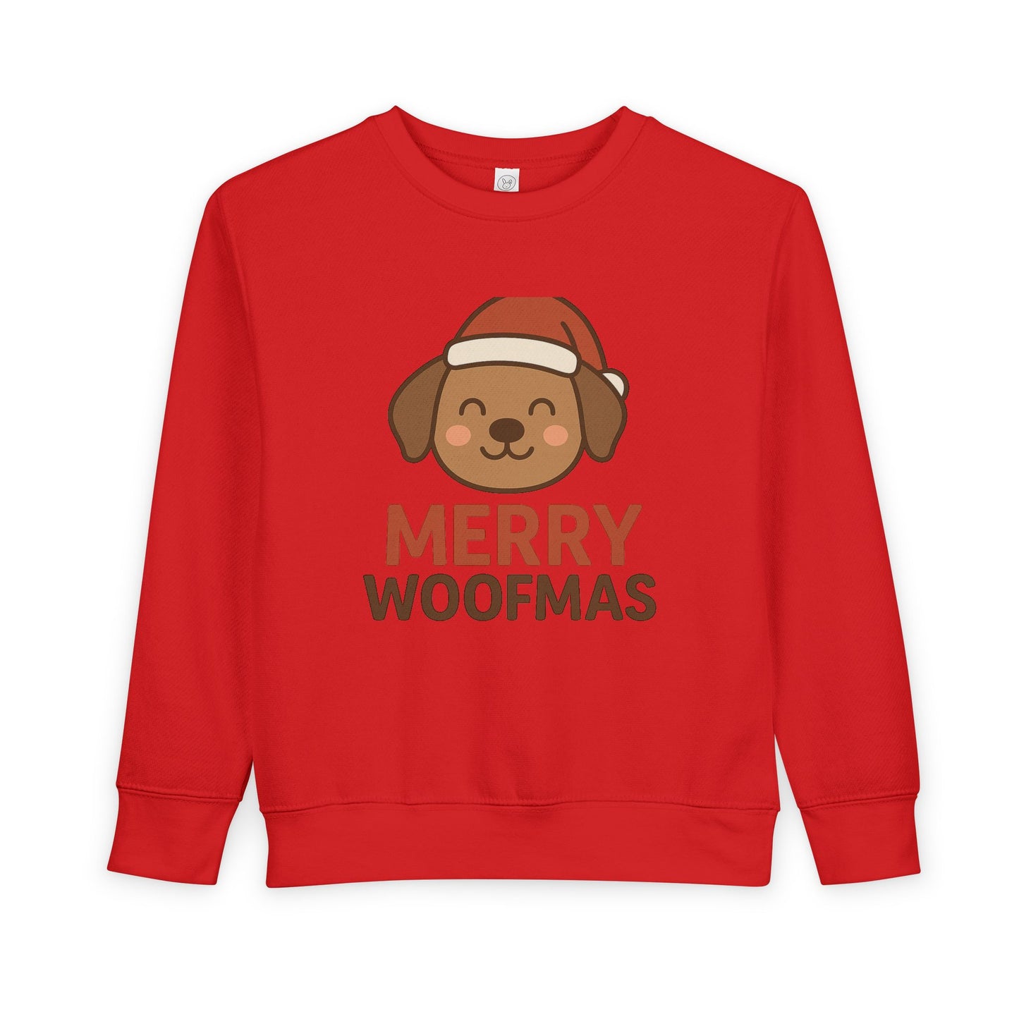 Merry Woofmas Christmas Toddler Sweatshirt