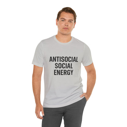 Antisocial Social Energy Unisex Jersey Short Sleeve Tee T-shirt