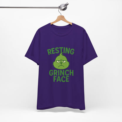 Gringe Resting Face Christmas Unisex Jersey Short Sleeve Tee T-shirt