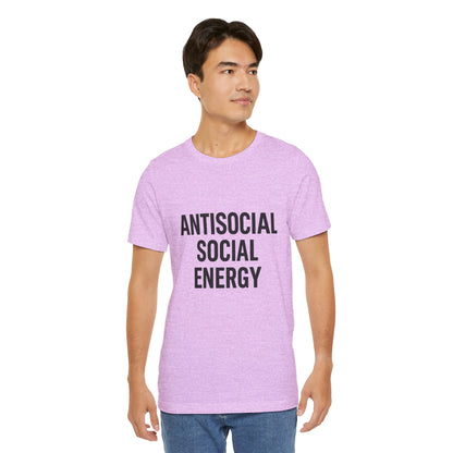 Antisocial Social Energy Unisex Jersey Short Sleeve Tee T-shirt