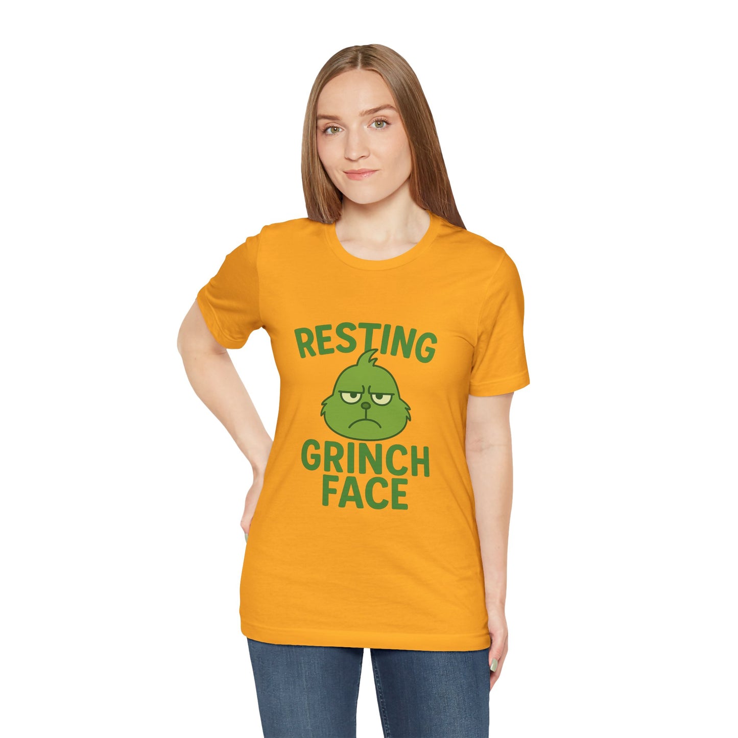 Gringe Resting Face Christmas Unisex Jersey Short Sleeve Tee T-shirt