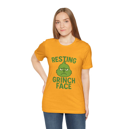 Gringe Resting Face Christmas Unisex Jersey Short Sleeve Tee T-shirt