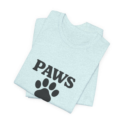 Paws Before Coffee Unisex Jersey Short Sleeve Tee T-shirt