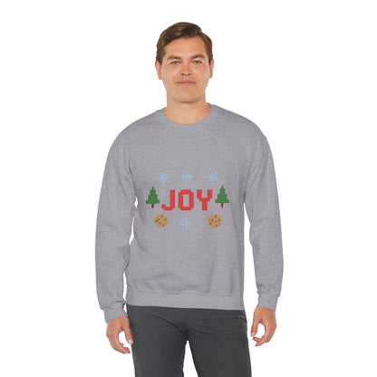 Christmas Joy In Pixel Unisex Heavy Blend™ Crewneck Sweatshirt