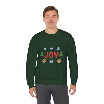 Christmas Joy In Pixel Unisex Heavy Blend™ Crewneck Sweatshirt